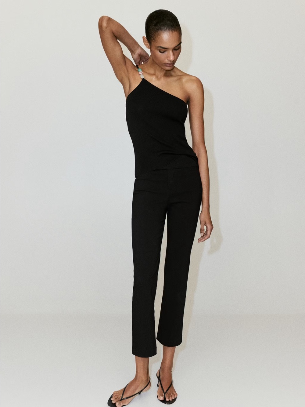 NWT (size L) MANGO KNIT ASYMMETRIC TOP - Picture 2 of 6
